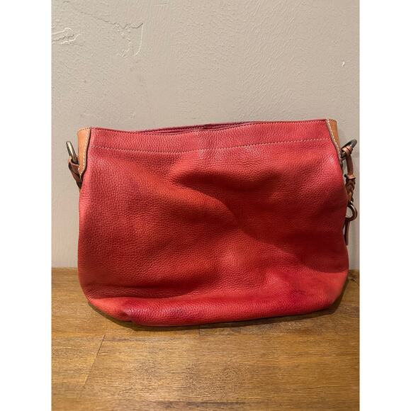 Fossil Jolie Leather Shoulder Bag Orange/Red Medium Size Purse Classic - Picture 3 of 15